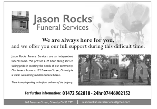 Jason rocks funeral service